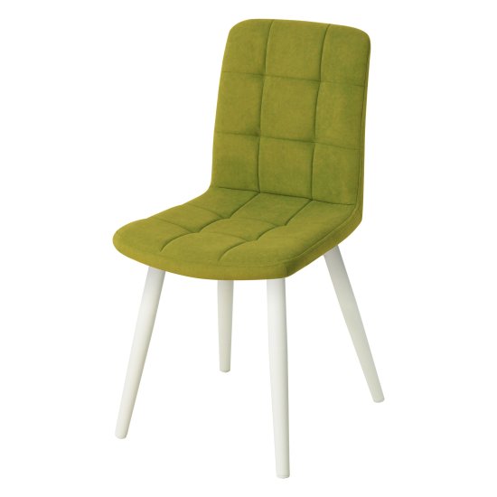 Стул для кухни зеленый из велюра (арт 18447) Фото 1