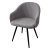 Стул кухонный на металлокаркасе с мягким сидением серый (арт 33438)