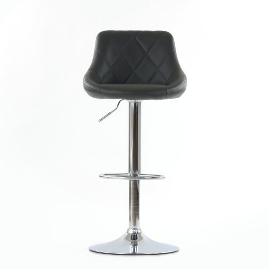 Барный стул хромированный мягкий из экокожи (арт 5584) Фото 2