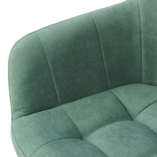 Стул на металлокаркасе мягкий голубой из велюра (арт 24418) Фото 5