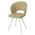 Стул мягкий бежевый с обивкой из велюра (арт 26976)