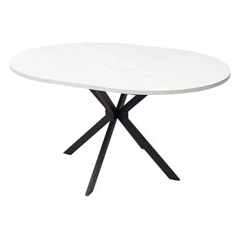 Стол раскладной круглый под камень D-110(+35) см (арт 15925) - Фото 2