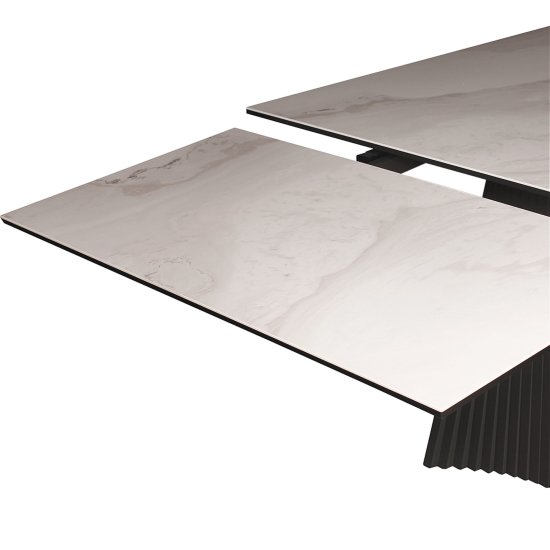 Стол дизайнерский раскладной прямоугольный из керамогранита (арт 33699) Фото 4