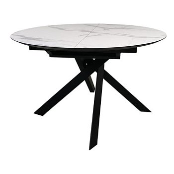 Стол для кухни круглый на одной ножке D-120(+40) см (арт 29103) - Фото 2