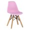 Стул дизайнерский розовый пластиковый eames (арт 29399)