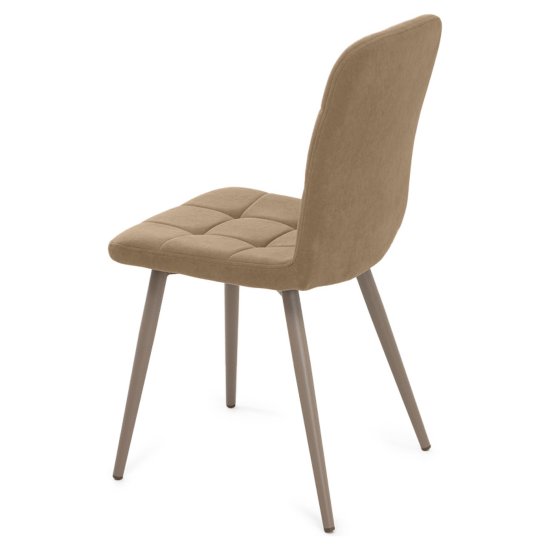 Стул мягкий бежевый велюровый (арт 18584) Фото 2