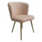 Стул на металлокаркасе мягкий бежевый современный (арт 30762)
