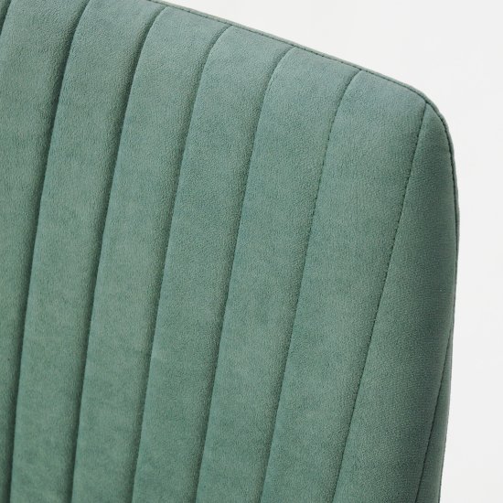 Стул для кухни мятный из велюра (арт 32795) Фото 4