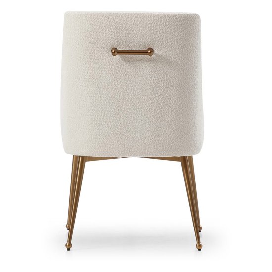 Полукресло дизайнерское мягкое с подлокотниками белое (арт 28927) Фото 5