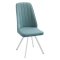 Стул обеденный на металлокаркасе голубой (арт 14928)