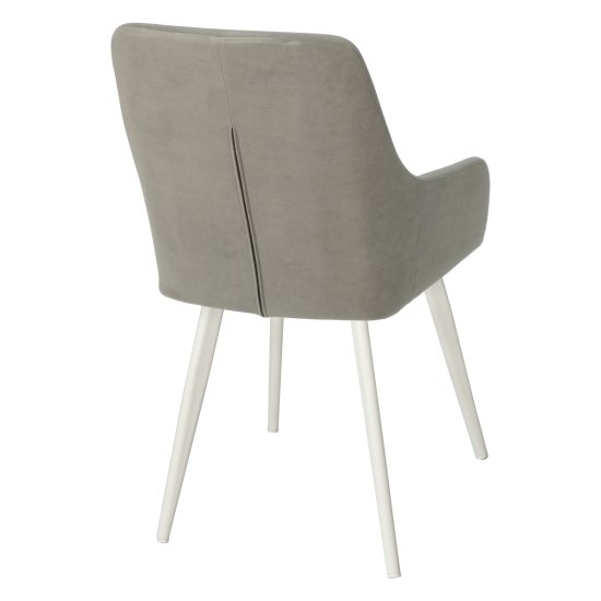 Стул серый с обивкой из велюра (арт 33962) Фото 2