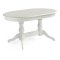 Стол обеденный раздвижной овальный белый классический (арт 7009)