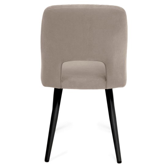 Стул с мягким сидением бежевый велюровый (арт 19802) Фото 5