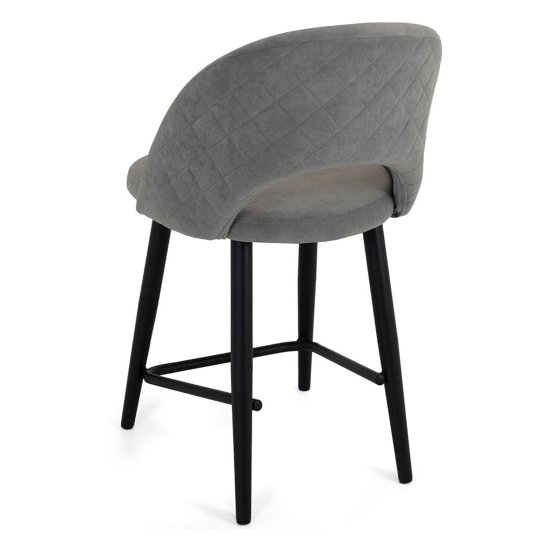 Полубарный стул на металлическом каркасе серый (арт 21852) Фото 5