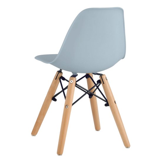 Стул деревянный серый пластиковый eames (арт 29400) Фото 2