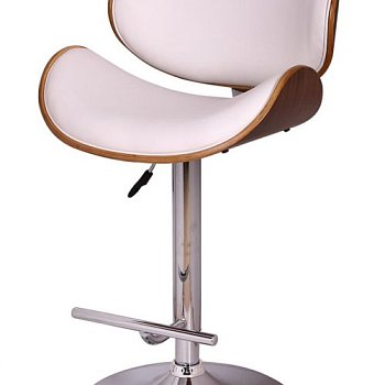 Барный стул с ножками хром мягкий регулируемый (арт 31465) - Фото 2