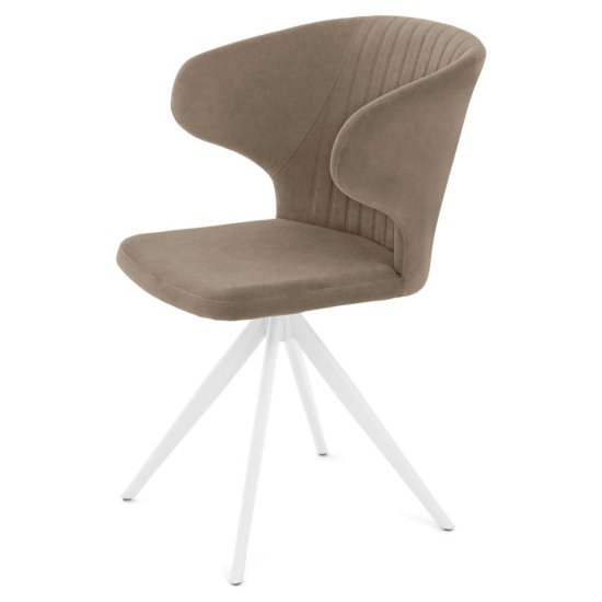 Стул на металлокаркасе мягкий из велюра (арт 35587) Фото 2