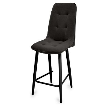 Стул барный с мягкой обивкой из велюра (арт 20861) - Фото 2
