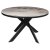 Стол дизайнерский круглый из керамогранита D-120(+40) см (арт 35308)