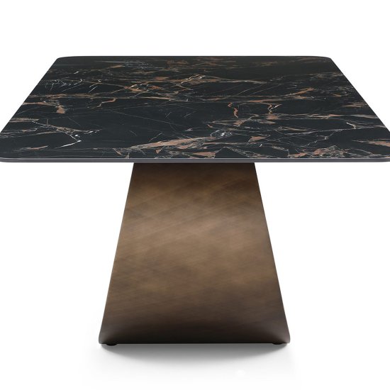 Стол раскладной керамический на одной ножке (арт 31476) Фото 3