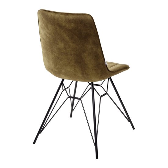 Стул мягкий зеленый из велюра (арт 10482) Фото 2