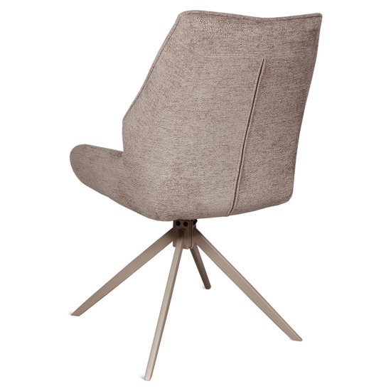 Стул с мягким сидением слоновая кость велюровый (арт 35654) Фото 2