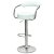 Стул барный с подлокотниками белый с обивкой из экокожи (арт 5539)