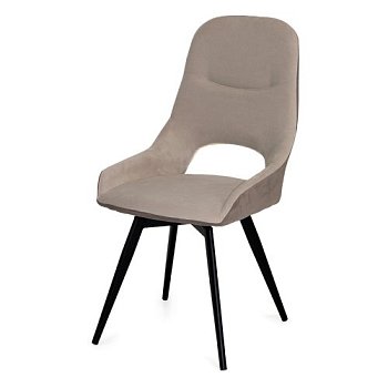 Стул с белыми ножками мягкий из велюра в современном стиле (арт 31006) - Фото 2