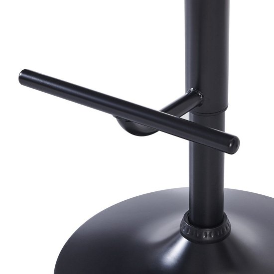 Стул барный мягкий черный из экокожи крутящийся (арт 31292) Фото 9