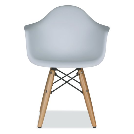 Стул-кресло с подлокотниками серый eames (арт 29405) Фото 4