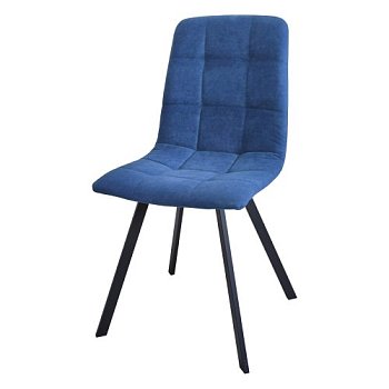 Стул на металлокаркасе с черными ножками слоновая кость (арт 25086) - Фото 2