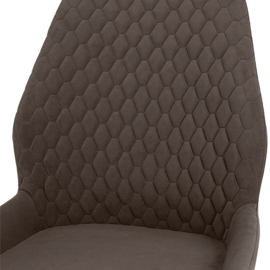 Барный стул мягкий с обивкой из велюра (арт 33573) Фото 8