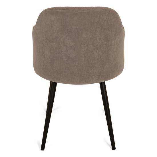 Стул с подлокотниками из велюра (арт 27333) Фото 5