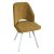 Стул на металлическом каркасе мягкий с обивкой из велюра (арт 31964)
