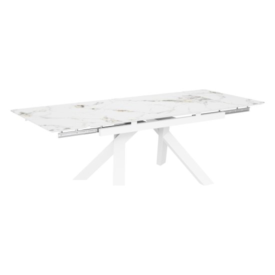 Стол раздвижной с керамической столешницей современный (арт 35073) Фото 2