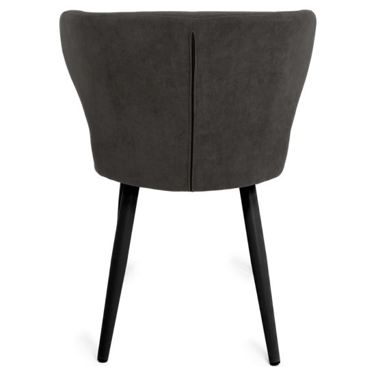 Стул кухонный коричневый из велюра (арт 25874) Фото 2