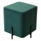 Пуфик мягкий зеленый из велюра (арт 15845)