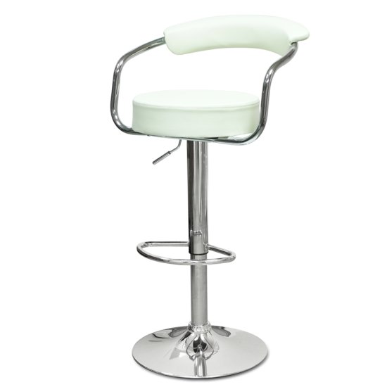 Барный стул на металлокаркасе мягкий с подлокотниками  (арт 5574) Фото 1