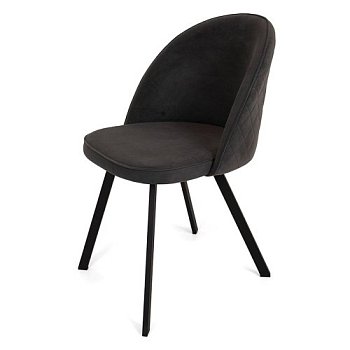 Стул кухонный на металлокаркасе из велюра (арт 21241) - Фото 2