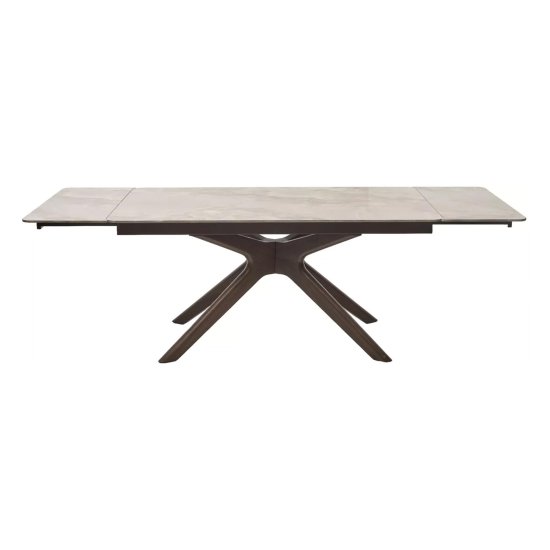 Стол раздвижной керамический на одной ножке (арт 33536) Фото 10