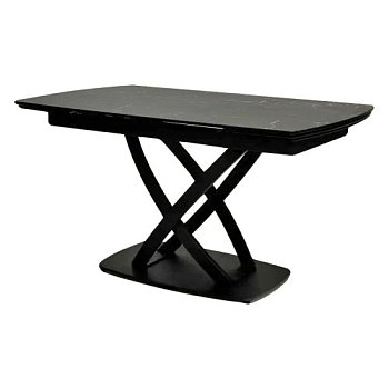 Кухонный стол со столешницей из керамики под мрамор 140 см (арт 31325) - Фото 2