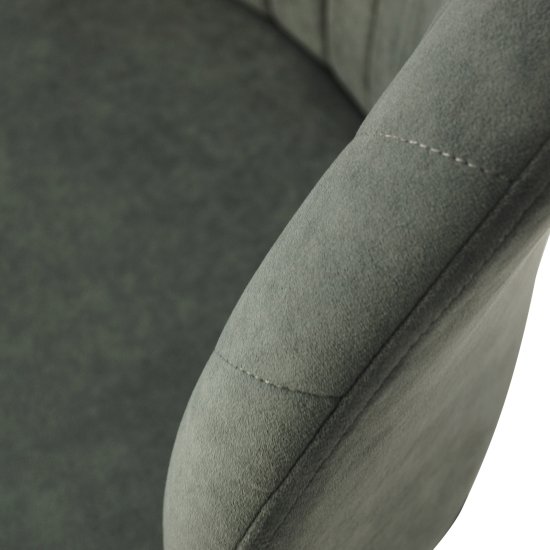 Стул с мягкой обивкой серый велюровый (арт 22432) Фото 5