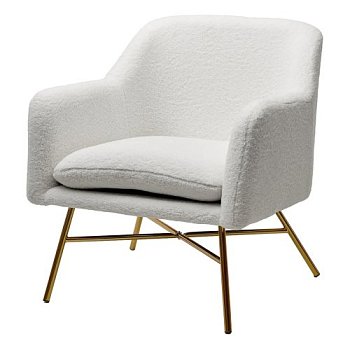 Стул-кресло интерьерный на металлокаркасе мягкий (арт 29075) - Фото 2