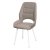 Стул на металлокаркасе бежевый из велюра (арт 35438)