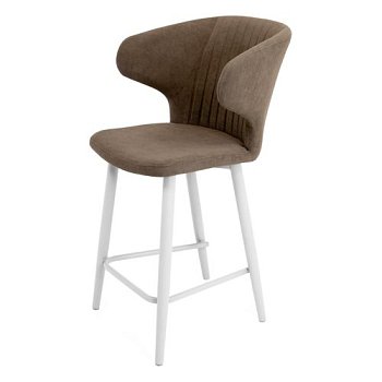 Стул барный на металлокаркасе из велюра (арт 26458) - Фото 2