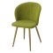 Стул мягкий зеленый с обивкой из велюра (арт 22394)