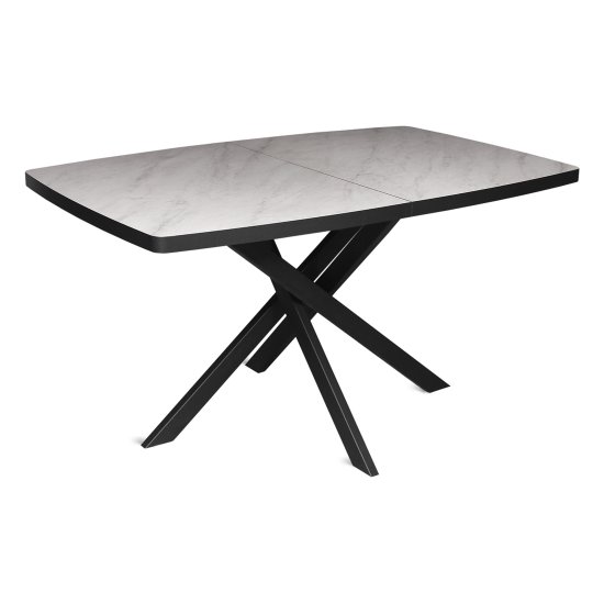 Обеденный стол раскладывающийся бежевый на одной ноге (арт 32468) Фото 1