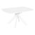 Стол раскладной керамический белый на одной ножке (арт 34257)
