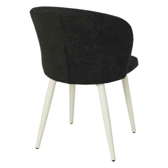 Стул металлический мягкий серый велюровый (арт 26657) Фото 2