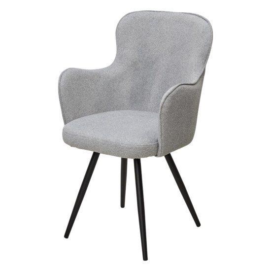 Стул мягкий с подлокотниками серый (арт 34994) Фото 1